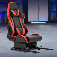 Marada Rear Seat Frame with Bolts and Red Seat Compatible Stand Suitable for Dardoo, Supllueer, Anman Sim Gaming Stand Adjustable & Portable Real Driving & Flying Simulation Split Rear Seat Cockpit
