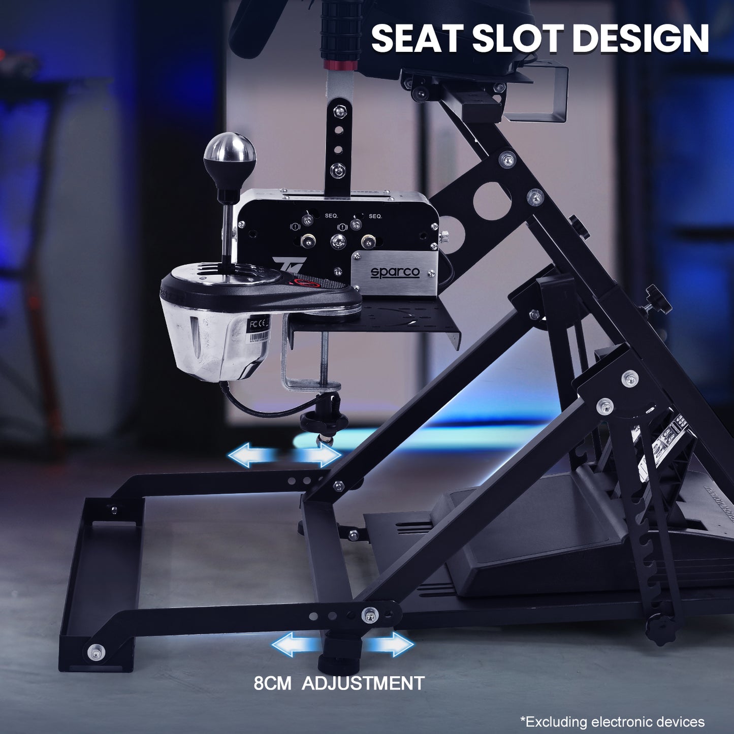 Marada G29 Racing Wheel Stand Sim Cockpit Fit Logitech G920 G923 Only Stand
