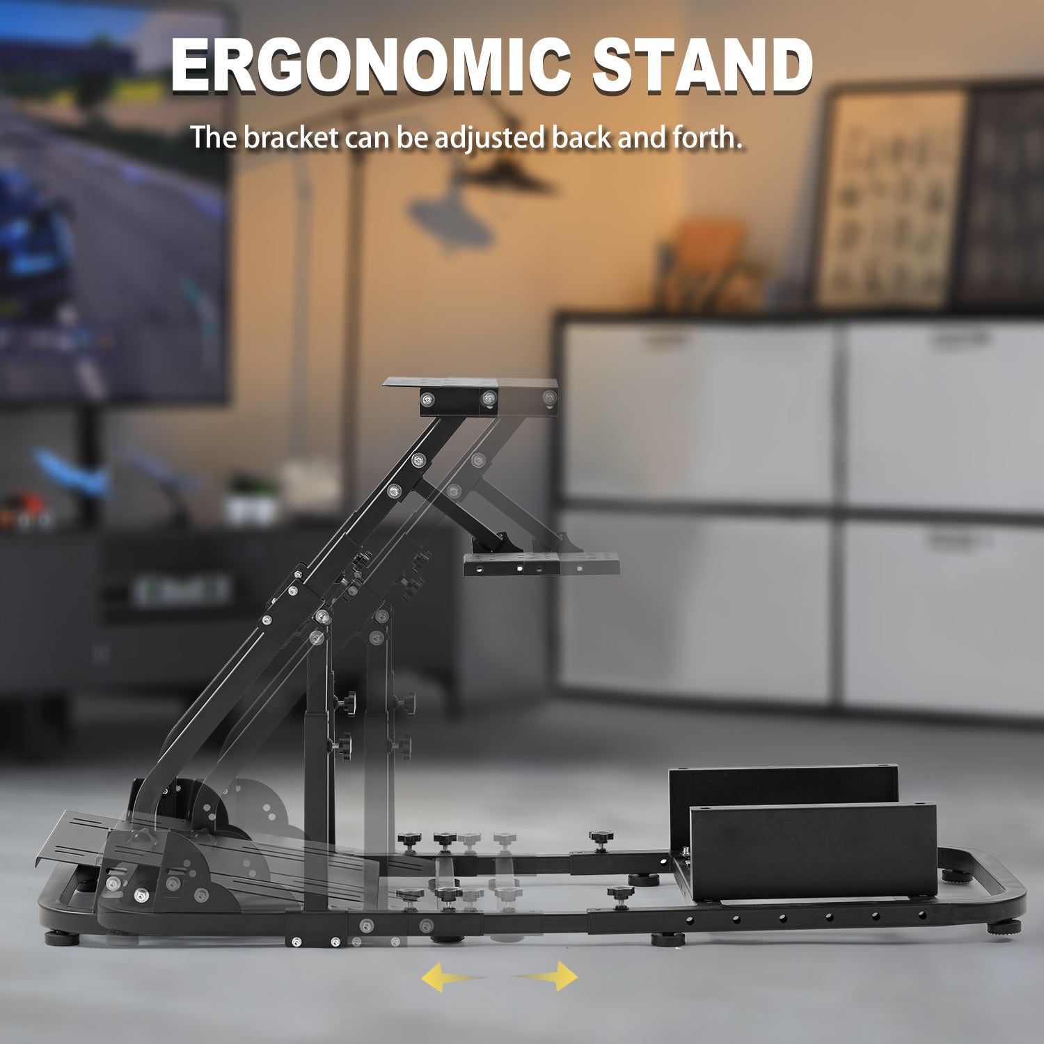Marada Stable Racing Simulator Cockpit Stand Fit for Logitech G27 G29 G923 G920 Thrustmaster T80