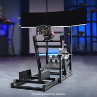 Marada G29 Sim Racing Cockpit Stand 4080 Aluminum Profile with Triple Monitor Bracket Fit Logitech G920 G923