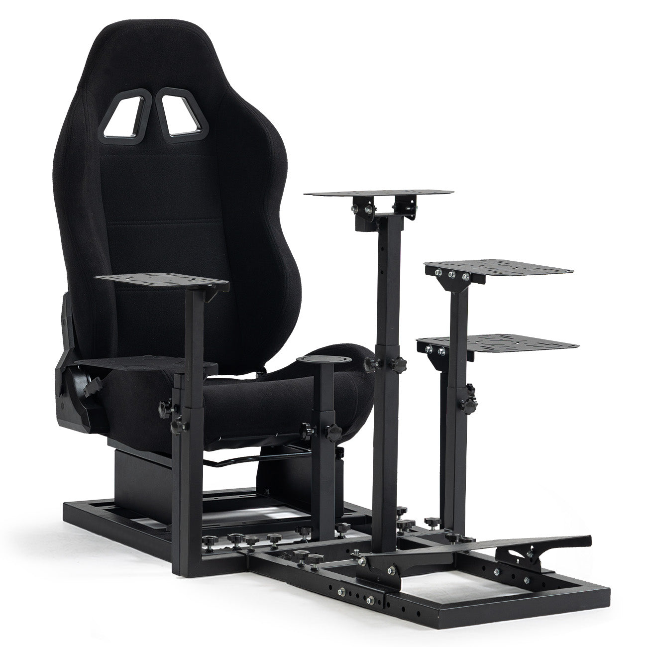 Used Marada Modular Flight Racing Simulator Cockpit, Both the flight sim cockpit and the racing sim cockpit, Fit for Logitech,for Thrustmaster,for Honeycomb Alpha Bravo,Excluding Electronic Devices