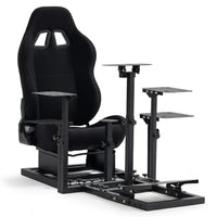 Used Marada Modular Flight Racing Simulator Cockpit, Both the flight sim cockpit and the racing sim cockpit, Fit for Logitech,for Thrustmaster,for Honeycomb Alpha Bravo,Excluding Electronic Devices