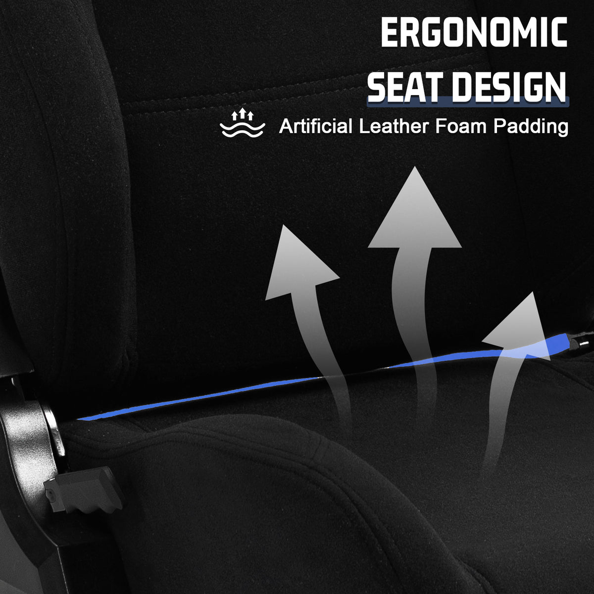 Marada 4080 Aluminum Simulator Cockpit,Adjustable Black Seat, Triple Monitor Mount, Compatible with Major Steering Wheels
