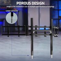 Marada 4040T-type Aluminum Triple Monitor Mount For Aluminum Alloy Racing Simulator Cockpit
