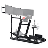Marada G29 Sim Racing Cockpit Stand 4080 Aluminum Profile with Triple Monitor Bracket Fit Logitech G920 G923