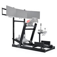 Marada G29 Sim Racing Cockpit Stand 4080 Aluminum Profile with Triple Monitor Bracket Fit Logitech G920 G923