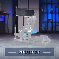 Marada 4040T-type Aluminum Triple Monitor Mount For Aluminum Alloy Racing Simulator Cockpit
