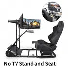 Marada Racing Wheel Stand Suitable for G25 G27 G29 G920 Racing Wheel Steering Wheel Stand Racing Game Stand Simulator Cockpit with Capacity 220LBS Without Wheel and Pedals (Black)