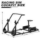 Marada Racing Wheel Stand Suitable for G25 G27 G29 G920 Racing Wheel Steering Wheel Stand Racing Game Stand Simulator Cockpit with Capacity 220LBS Without Wheel and Pedals (Black)