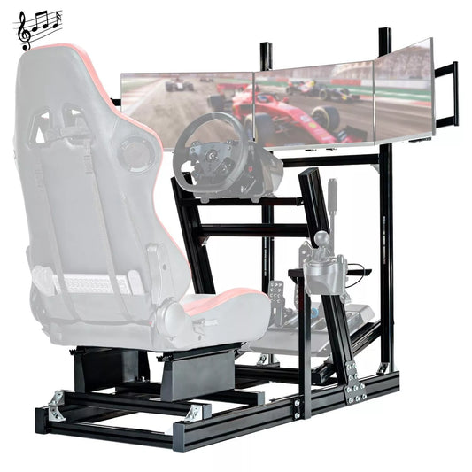 Marada G29 Sim Racing Cockpit Stand with Monitor Bracket Fit Logitech G920 G923