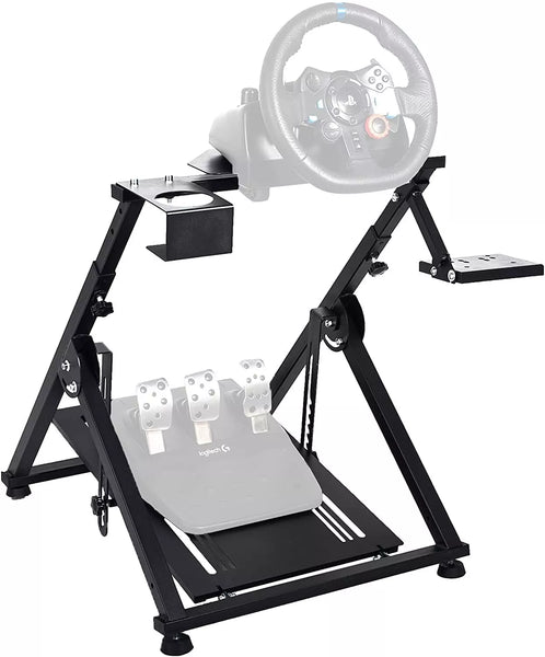 Marada Racing Simulator Steering Wheel Stand Logitech for G25, G27, G29, G920, T300, T500 Thrustmaster T300RS. Wheel & Pedals Not Included