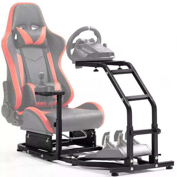 Marada Racing Simulator Cockpit with V2 Support Game Support Stand Up Simulation Driving Bracket for Logitech G29, G27, G25, G923 Racing Steering Wheel Stand Without Wheel and Pedals