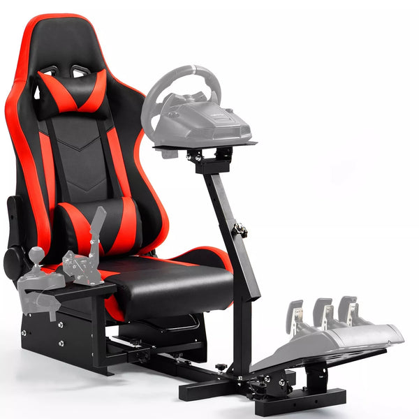 Marada Racing Simulator Cockpit with Red Seat Fits for Logitech G920 G923 Xbox