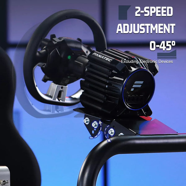 Marada Racing Cockpit Frame with Black Seat Upgrade Stable Racing Wheel Stand Adjustable Fit for Logitech G25 G27 G29 G920 Thrustmaster T80 T150 Wheel, Pedals,and Shifter Not Include