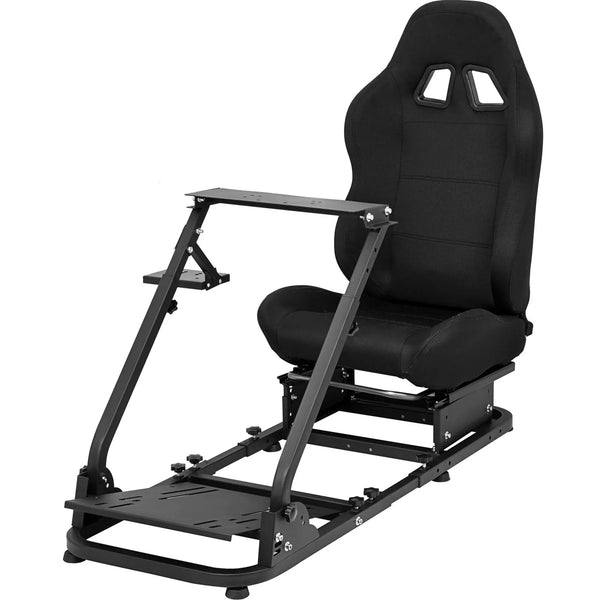 Marada Racing Seat Simulator Cockpit Height Adjustable Racing Steering Wheel Stand/Fits Fantec, Logitech G25, G27, G29, Thrustmaster/Compatible with Xbox One, Playstation, PC Platforms