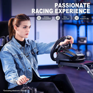 Marada Racing Cockpit Frame Heifht Adjustable with Seat Tilt-Adjustable for G29 G920 T300RS T150 PS4 Xbox Wheel,Pedals NOT Included