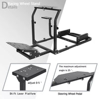 Marada Simulator Driving Cockpit Frame Adjustable fit for Logitech G25G27G29G920 Racing Wheel Stand Gaming Steering Stand, Wheel and Pedals Not Included