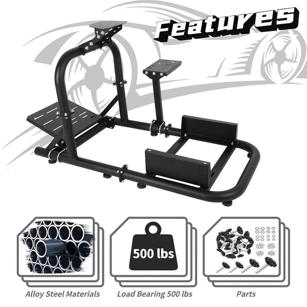 Marada G923 Racing Steering Wheel Stand Pro for Logitech G25 G27 G29 G920 Racing Simulator Cockpit Gaming Frame Video Game Accessories Shifter Wheel Pedals NOT Included