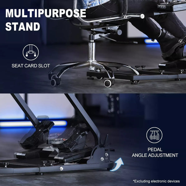 Marada Flight Simulator Stand Fits Logitech X25 X56 Thrustmaster HOTAS Warthog