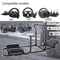 Marada Simulator Driving Cockpit Frame Adjustable fit for Logitech G25G27G29G920 Racing Wheel Stand Gaming Steering Stand, Wheel and Pedals Not Included