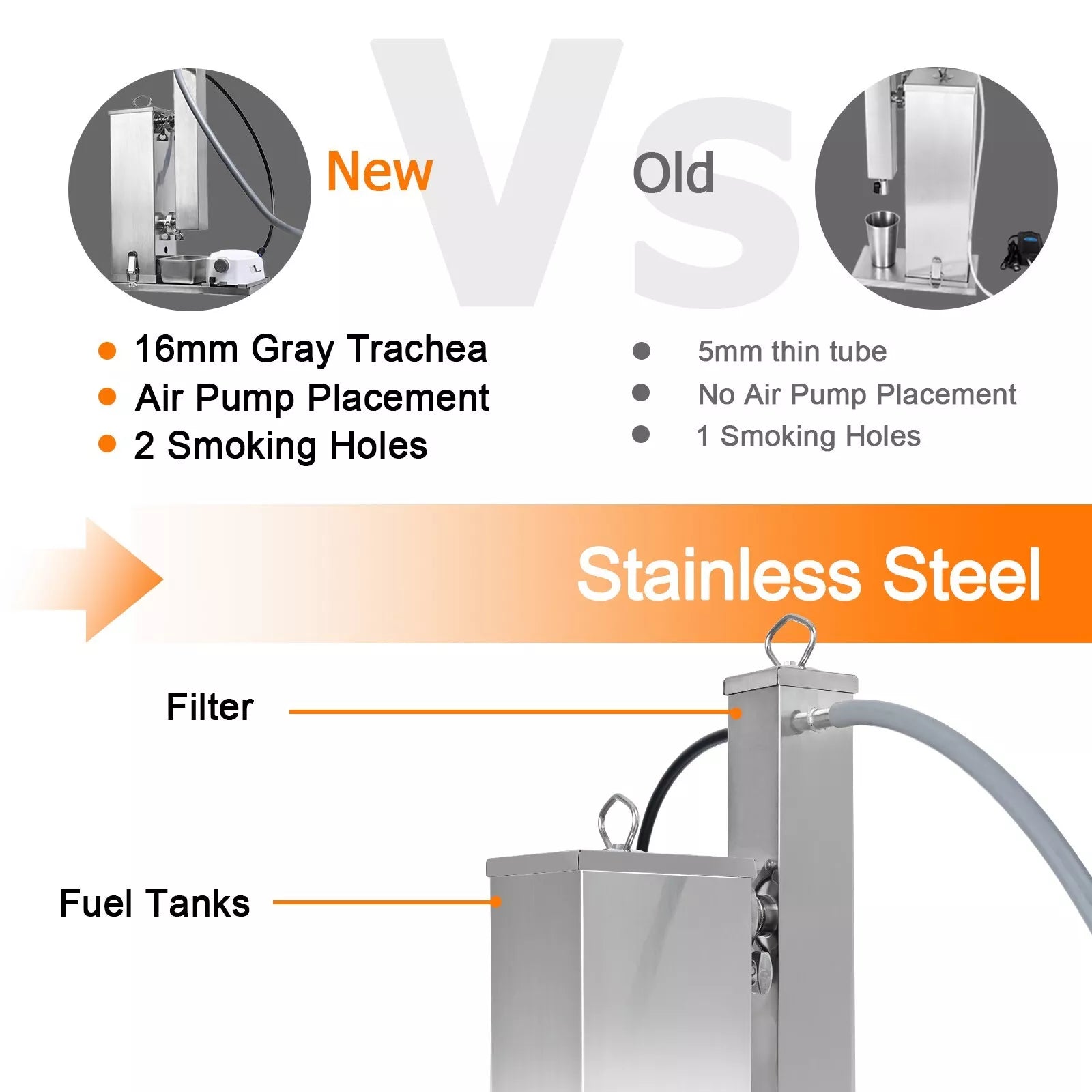 Marada 5L Cold Smoke Generator Stainless Steel 16 Hours Continuous Smoke