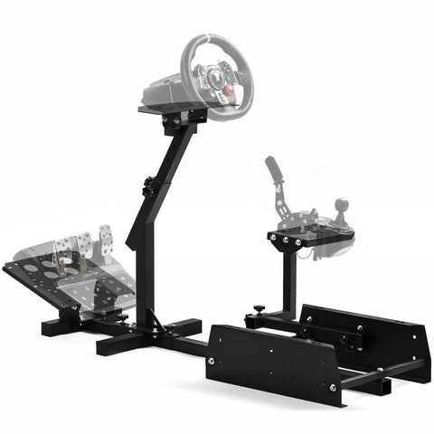 Marada Racing Simulator Cockpit Frame Fit for Logitech G25 G27 G29 G920 Adjustable Wheel Pedals Not Included