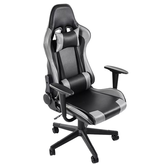 Marada Flight and Racing Game Chair with backrest Black Grey Premium Recliner