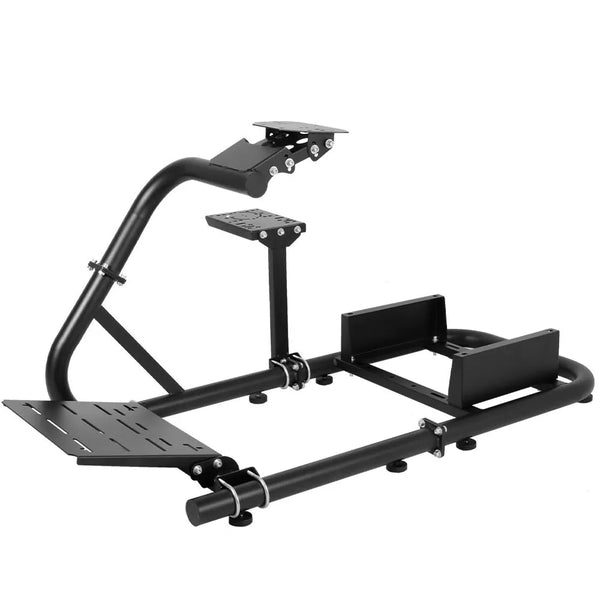 Marada Racing Simulator Frame Adjustable Wheel Stand Round Tube Upgrade fit for Logitech G25 G27 G29 G920 Thrustmaster Tx 458, T500 RS, T300RS Wheels, Shifter and Pedals not Include