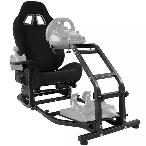 Marada Racing Cockpit Frame Heifht Adjustable with Seat Tilt-Adjustable for G29 G920 T300RS T150 PS4 Xbox Wheel,Pedals NOT Included