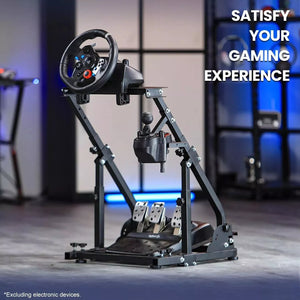 Marada G29 Racing Wheel Stand Height Adjustable Gaming Wheel Stand with Double Arm Support for Logitech G25 G27 G29 Thrustmaster T300RS Wheel, Pedals Not Include