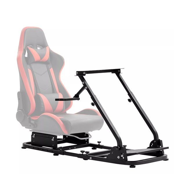 Marada Racing Steering Wheel Stand Simulator Cockpit Height Adjustable Gaming Wheel Stand Compatible for T500, FANTEC, T3PA/TGT, G25, G37, G29/T300RS Wheel & Pedals Not Included（with Seat Frame）