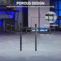 Marada 4040T-type Aluminum Triple Monitor Mount For Aluminum Alloy Racing Simulator Cockpit