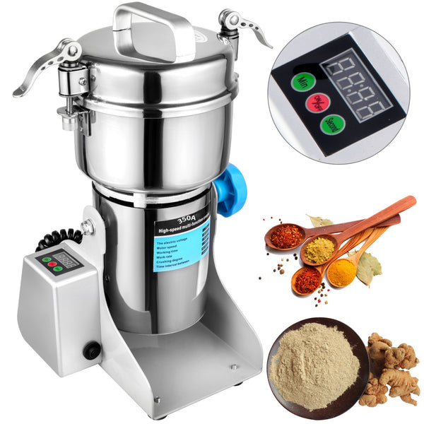 Marada Electric Grain Mills 110V Pulverizer Grinder Powder LED Digital Stainless Steel 500g/1000g/2000g