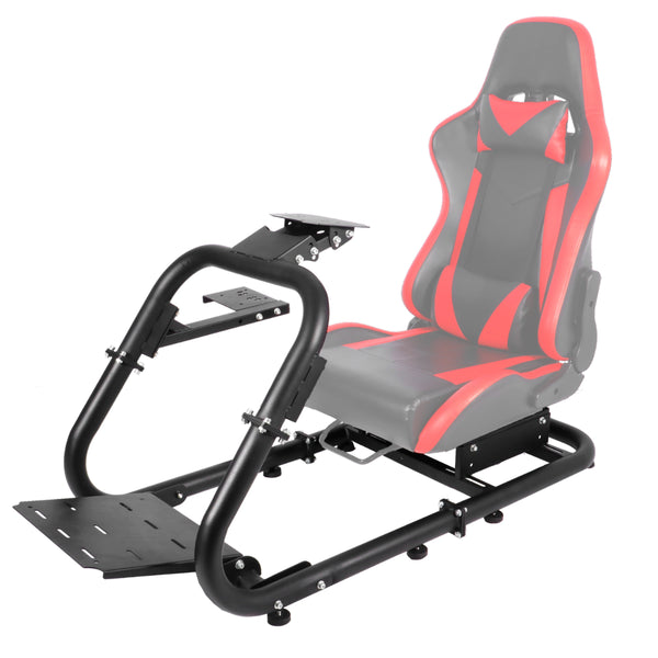 Marada Racing Wheel Stand Simulator Cockpit Height Adjustable Gaming Steering Frame Compatible for T500,T30,T300RS,FANTEC,T3PA/TGT,logitech G25,G29,G92,G923 Wheel&Pedals Not Included