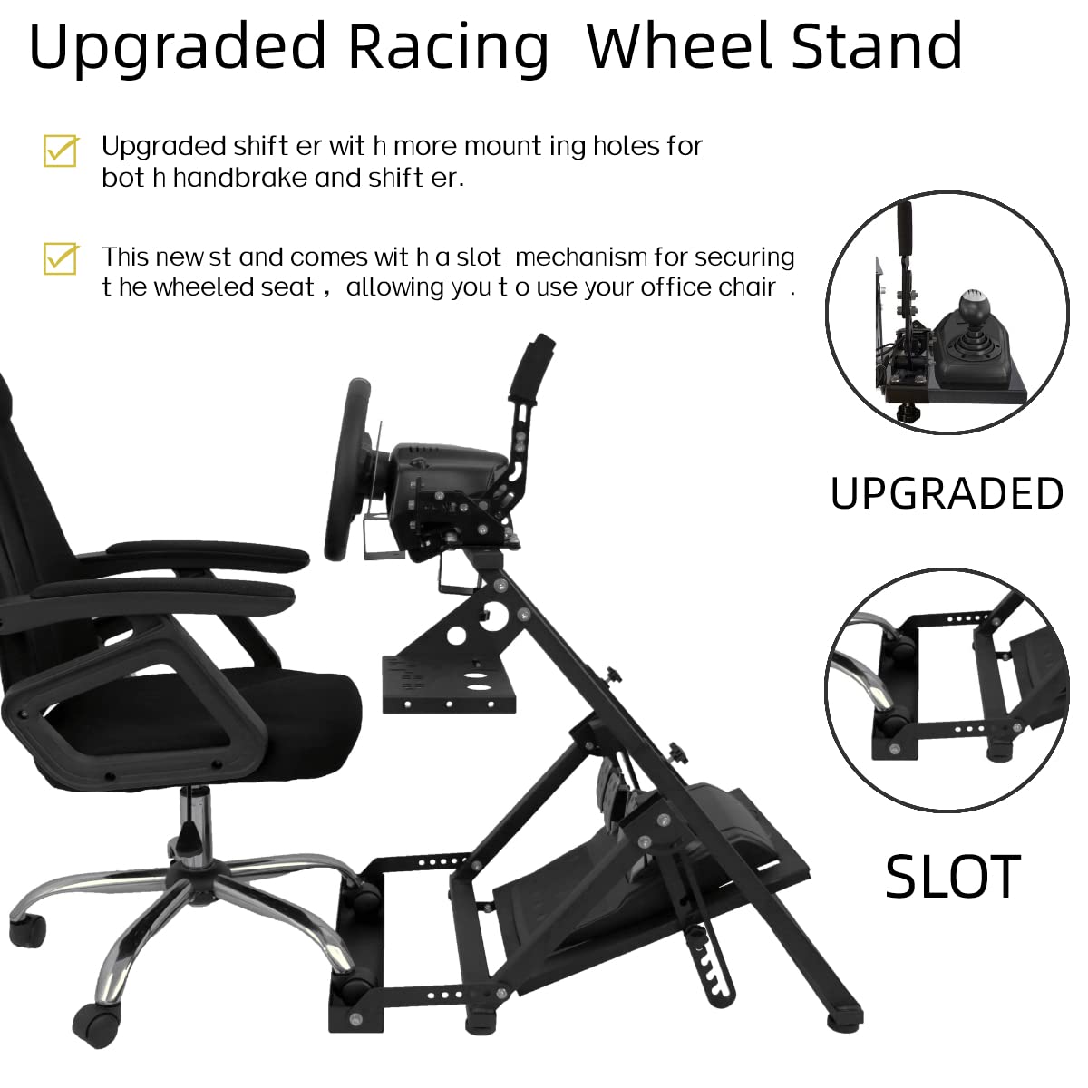 Marada Steering Wheel Stand X Frame Racing Simulator Steering Wheel St