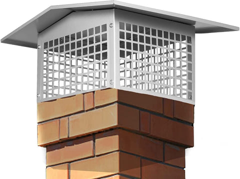 Marada 8" x 13"|8" x 17"|13" x 13"|13" x 17" Chimney Cap Flue Caps Fits Outdoor Masonry Chimney Flue Tile